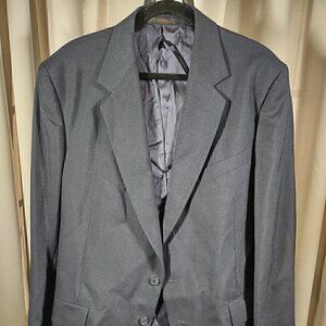 STANLEY BLACKER Men Size 44L Dark Blue Blazer